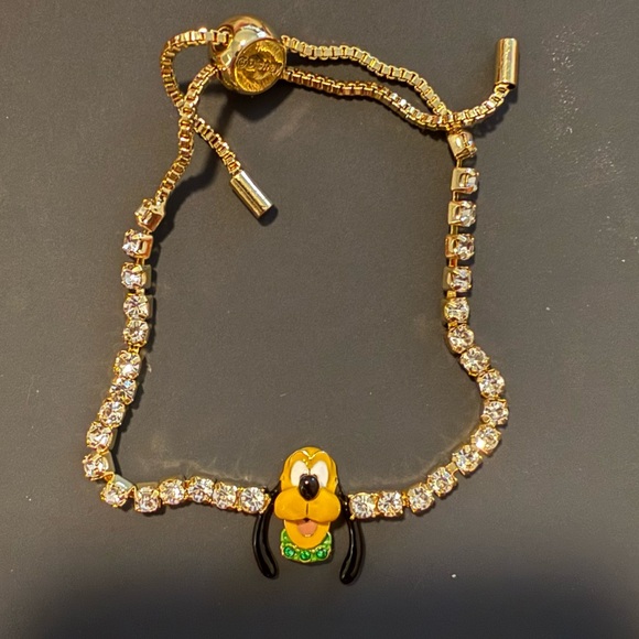 Gold and Black Pluto Character Bracelet - Picture 1 of 3